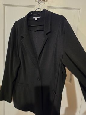 Blazer, Coldwater Creek Boyfriend Knit Stretch Size 2x